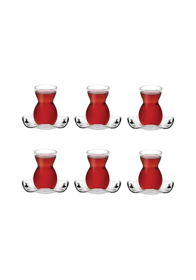 Paşabahçe 96574 Dantel Çay Takımı 140 Cc 12 Parça Çok Renkli