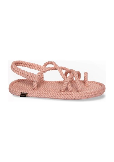 İbiza Kauçuk Tabanlı Çocuk Halat Sandalet - Pembe
