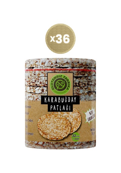 Glutensiz Fabrika Glutensiz Fabrika Karabuğday Patlağı 36 x 88 G