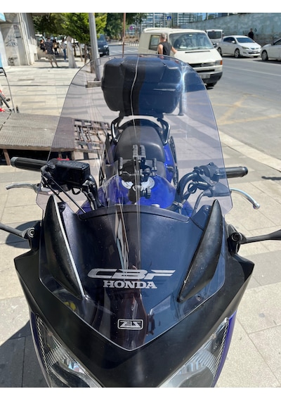 2004 - 2013 Honda Cbf 600 Uzun Ön Cam 56cm 4mm Zeus Acik Füme