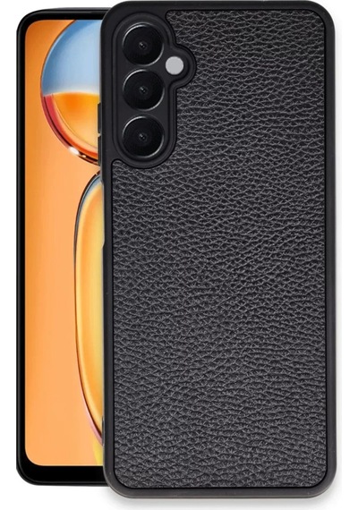 Newface Samsung Galaxy A36 Kılıf Aras Deri Kapak - Siyah