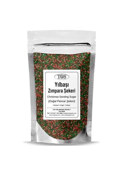 Tos The Organic Spices Yılbaşı Zımpara Şeker Karışımı 500 G Christmas Sanding Sugar