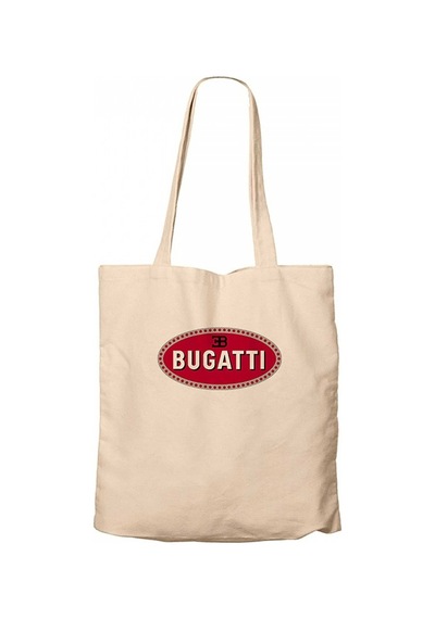 Bugatti 3B Logo Krem Kanvas Bez Çanta Krem