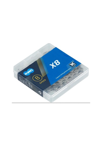 Kmc Zincir X8 Gümüş-gri 6-7-8 Vites Uyumlu Kutulu 136l Bx08ng114