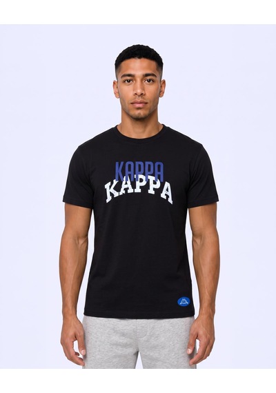 Kappa Logo İxtal Tur Erkek Siyah Regular Tişört