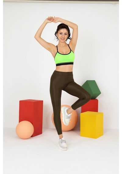 Mary Lüx Parlak Disko Disco Taythaki Xl Haki