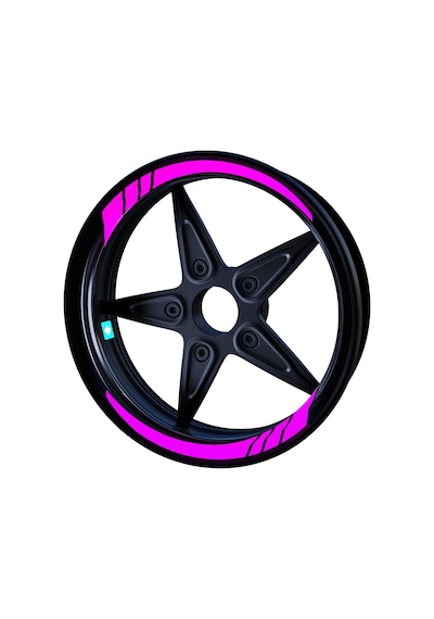 Moto GP Gül Pembesi İç Jant Şeridi Sticker Çınar Extreme
