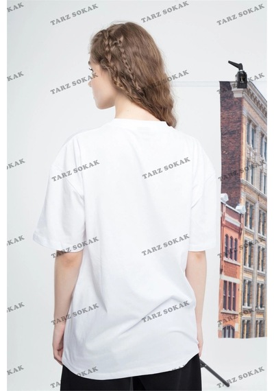 Tarzsokak Kadın Drew Tshirt Beyaz