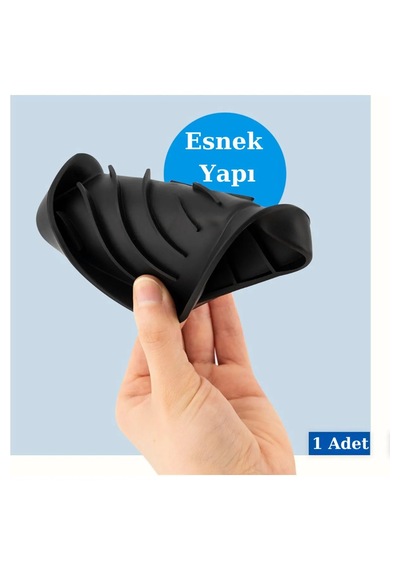 Tineke Silikon Mutfak, Banyo Su Giderli Vantuzlu Esnek Sabunluk S