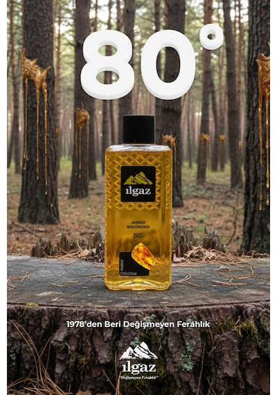 Ilgaz Amber Kolonyası 4'lü Set 80 Derece 400 Ml Elegance Series