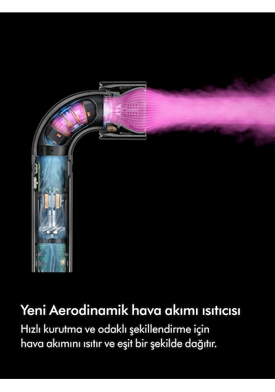 Dyson Supersonic r™ Saç Kurutma Makinesi Düz+Dalgalı (Jasper Plum)