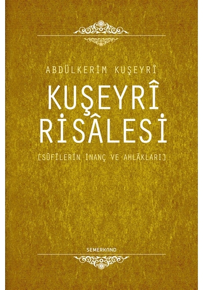 Kuşeyri Risalesi Ciltli Abdülkerim Kuşeyri Semerkand