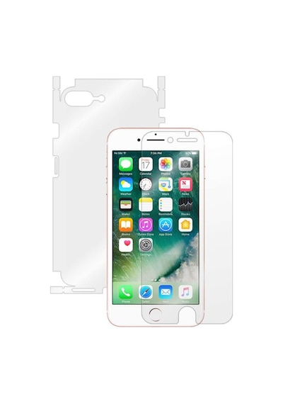 Exquıs Apple Uyumlu iPhone 7 Plus Ön Ve Arka Koruma 360 Full Kaplama - Şeffaf