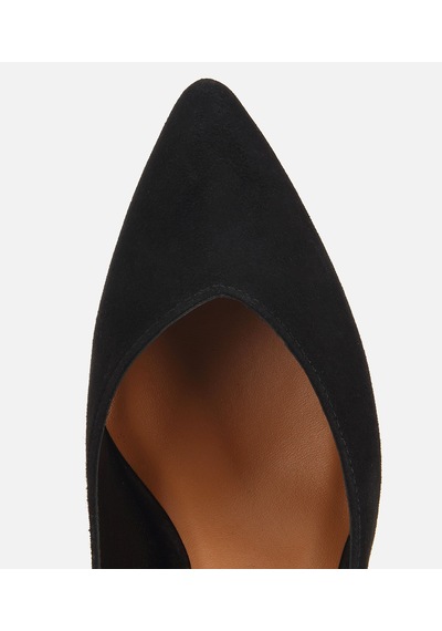 Hotiç Kadın Süet Deri Siyah Kısa Topuklu Stiletto 01ayh321890a100 01ayh321890a100 Siyah