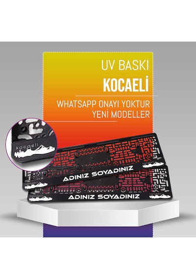 Kocaeli Plakalık, 2 Adet Premium Uv Baskı, Plakalıkhane