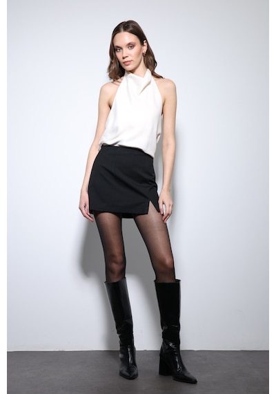 Antioch Saten Halter Kadın Top Taş