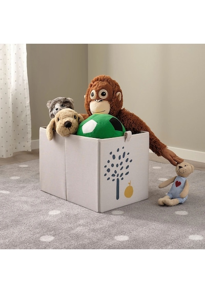 Ikea Barndröm Çocuk Depolama Kutusu 37 X 26 X 26 Cm Gri