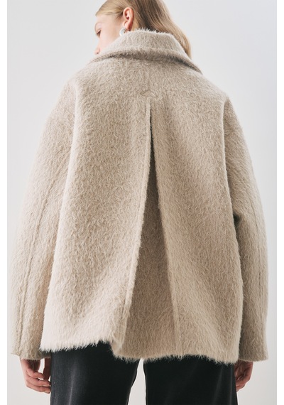 Manuka Boucle Kruvaze Kaban Vizon Aw25kbn00011-32 Vizon