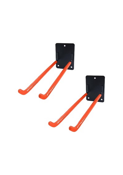 Microcase Çok Amaçlı Pvc Kaplamalı Kaymaz Metal Askılık Ağır Yük Askısı Depogarajbahçe - Al5915 2 Adet Siyah