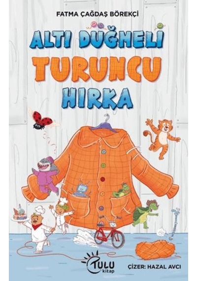 Altı Düğmeli Turuncu Hırka - Ezjı-730811