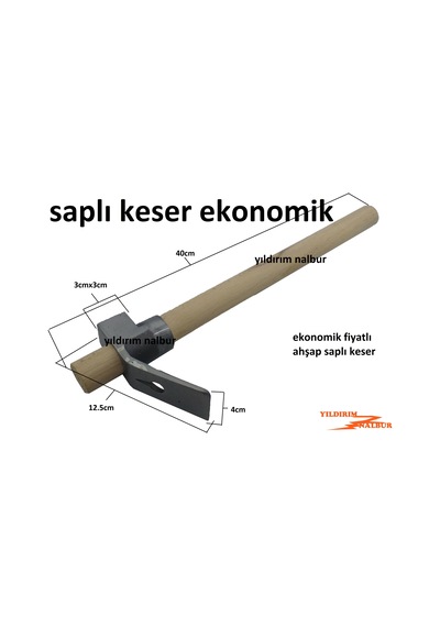 Ahşap Saplı Keseri Çelik Keser Hobi Keser Çelik İnşaat K