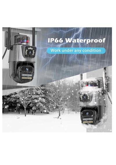 Yeni 8mp 8k Ptz Wifi Ip Kamera Çift Lens Aı Hareket Algılama