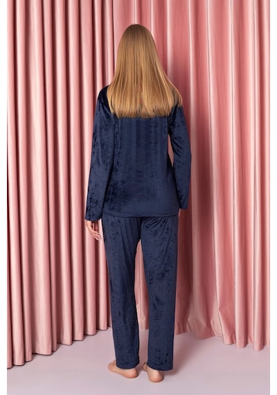 Sude Kadın Kışlık Kadife Pijama Takımı K200/804 - 1 Adet 001
