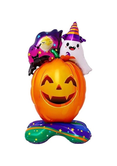 Halloween Gülenyüz Balkabağı Folyo Balon 115x58 Cm