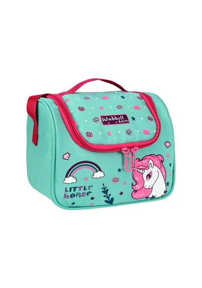Waddell Little Horse Desenli Termal Beslenme Çantası Yeşil - Pembe