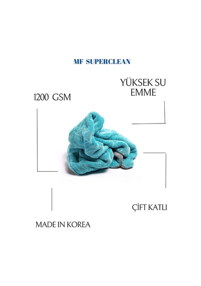 Mf Superclean Duo Twıst 50x80 Cm 1200 Gsm