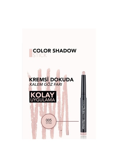 Flormar Color Shadow Asansörlü Kalem Far 005 Icy Pink