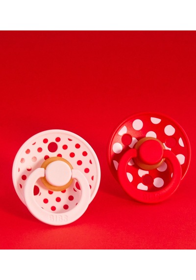 Bibs Studio Polka Big Kauçuk Emzik - Candy Blossom 6-18 Ay