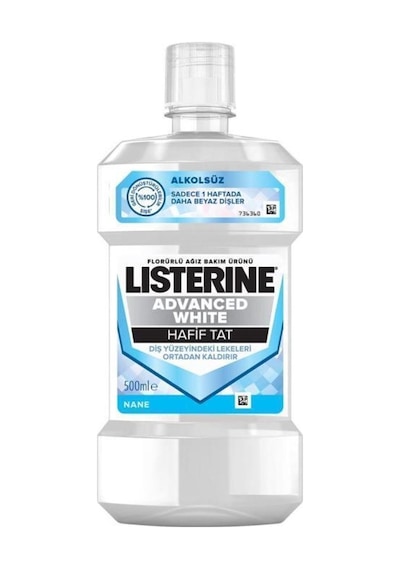 Listerine Advanced White Hafif Tat Ağız Bakım Suyu 500 ML