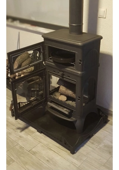 Flame Stove Modena Lux Oven Döküm Soba