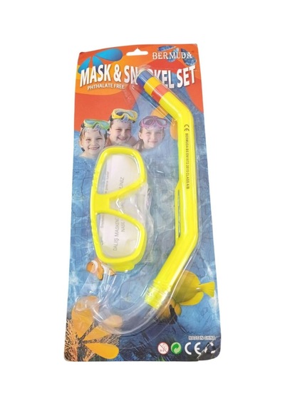 Bermuda Maske Şnorkel Set Ak409-150bc-sarı