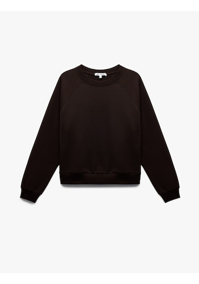 Koton Şardonlu Uzun Kollu Bisiklet Yaka Basic Oversize Sweatshirt Kahverengi 6wal10129ık Kahve Koton Şardonlu Uzun Kollu Bisiklet Yaka Basic Oversize Sweatshirt Kahverengi 6wal10129ık Kahve