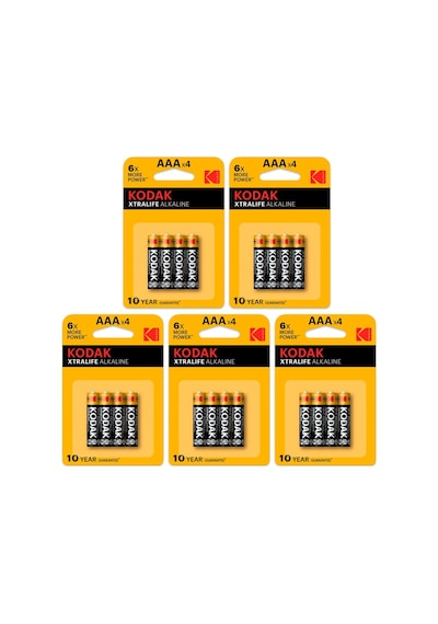 Kodak Xtralife Alkalin 5X4 20 Adet - Alkalin İnce Pil - Ekonomi