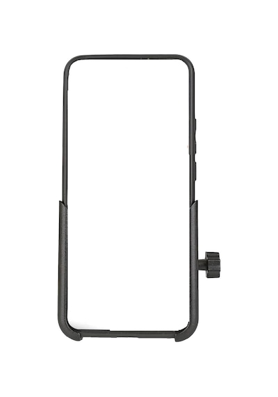 Metal Titreşim Emici Motosiklet Motorcu Kurye Bisiklet Scooter Gidon Bağlantılı Telefon Tutucu Stand Siyah