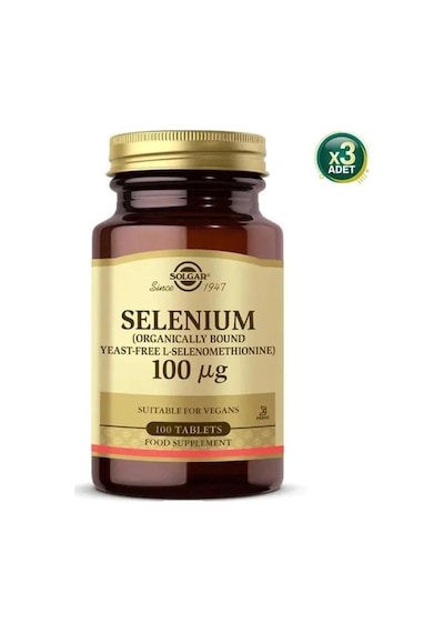 Solgar Selenium 100 Mcg 100 Tablet 3 Adet