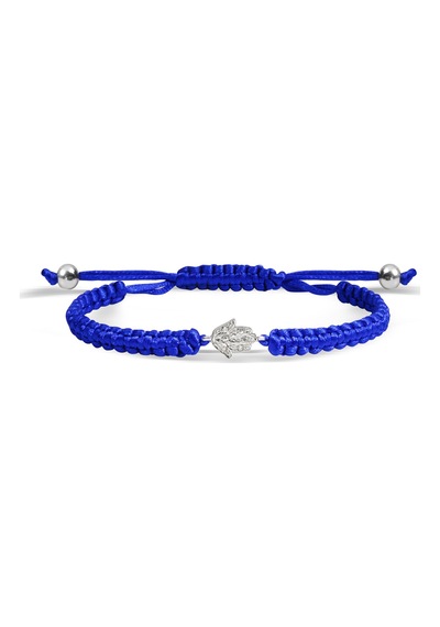 Kuyumcudukkani "hamsa"makrome İpli Bileklik- 40016-w-bl Beyaz