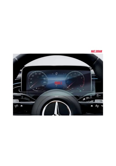 Mercedes E220 2024 Hayalet Gösterge Ve Yolcu Ekran Uyumlu Mat Ekran Koruyucu