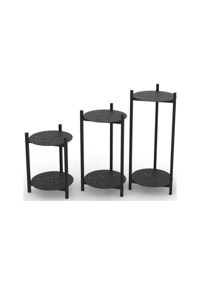 Tr 3 Boy Metal Tepsili Çiçeklik, Çiçek Rafı 1494 Diğer