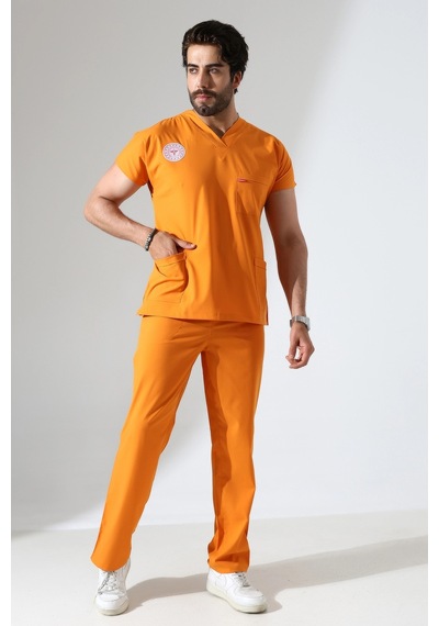 Bflex Unisex Likralı Yarasa Kol Takım - 6461 Turuncu