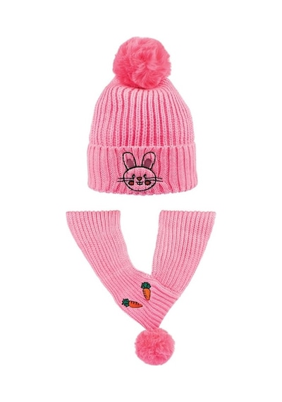 semoor Atki Bere Takim 4-8 Yaş Kız Çocuk Pembe
