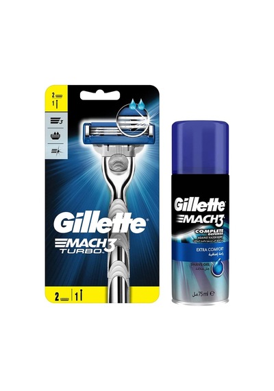 Gillette Mach3 Turbo Özel Askerlik Fırsat Paketi Tıraş Makinesi Yedekli + 75 Ml Jel