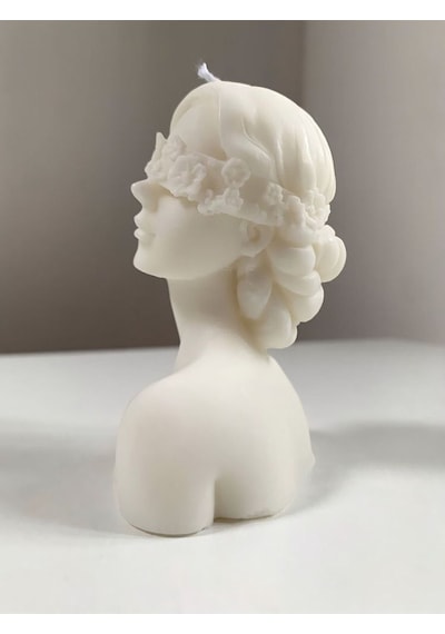 Bernami Mumluk Şamdanpinterest Soya Wax Çiçek Maskeli Kız Mum Diğer