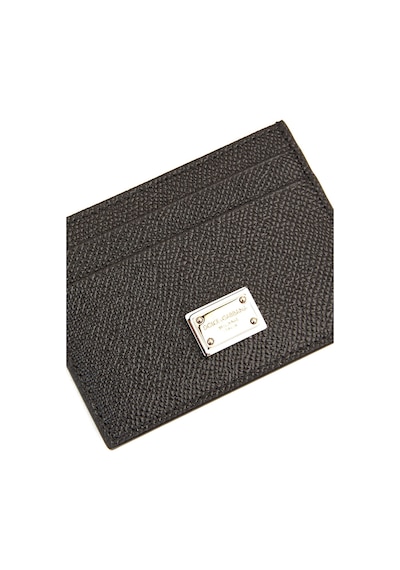 Dolce & Gabbana Gold Logo Card Holder Siyah