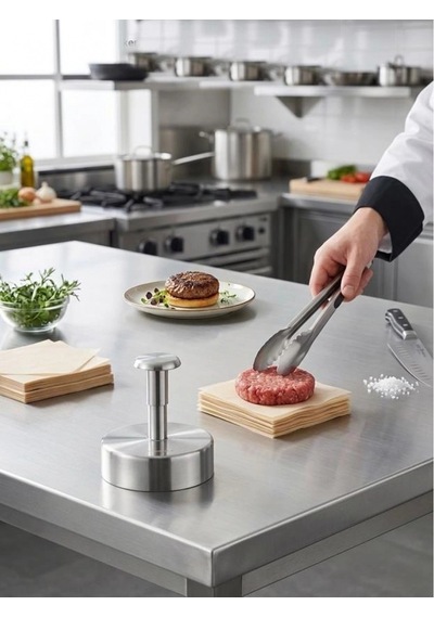 Cooker Çelik Hamburger Presi 10 Cm