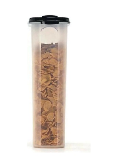Oval Kuru Gıda Saklama Kabı 2.3 Lt. Siyah