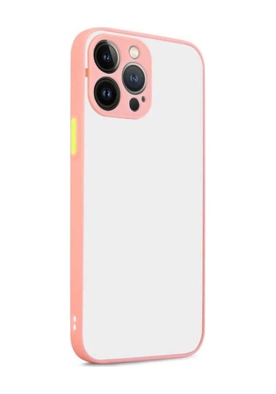 Apple Uyumlu iPhone 13 Pro Max Kılıf Zore Hux Kapak Pembe